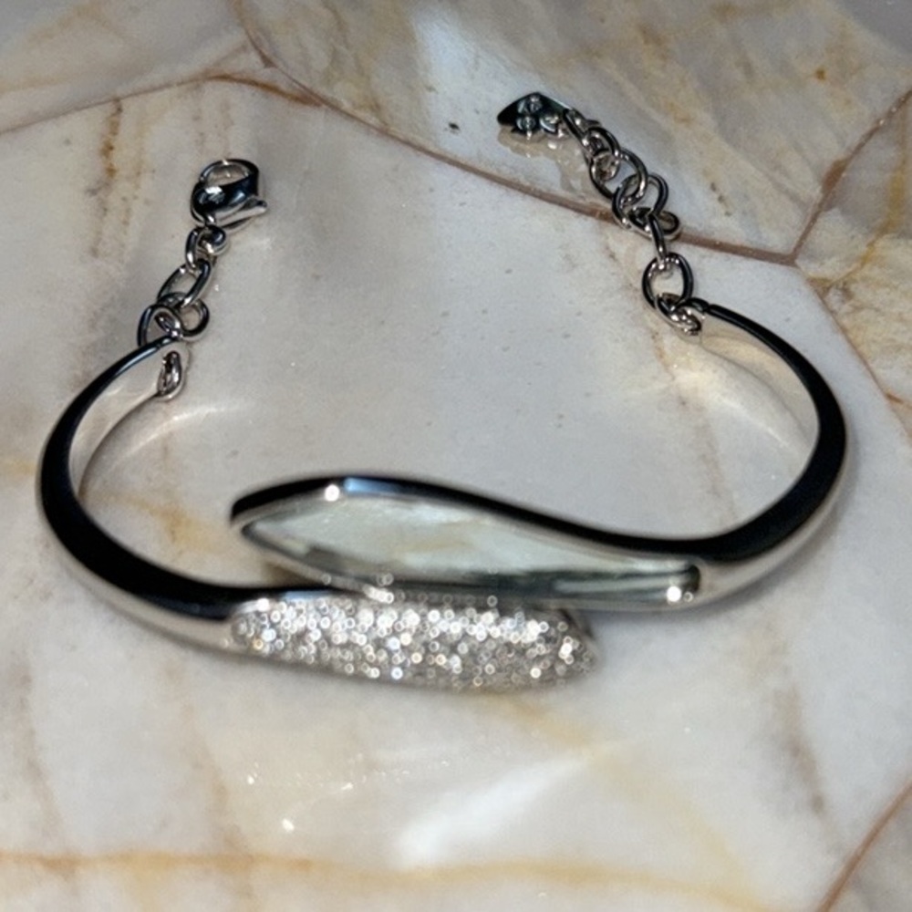 Swarovski Silver Bracelet with Crystal Accents‎